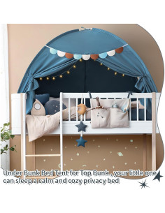 Carpa de Cama Twin Razee para Niños - Color Jean Azul 2