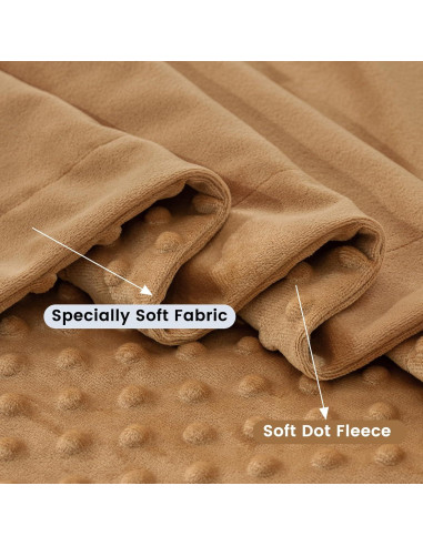 Manta Minky David's Kids 76x102 cm Color Galleta Unisex