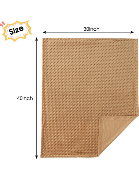 Manta Minky David's Kids 76x102 cm Color Galleta Unisex