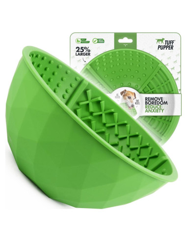 Tazón Lamer Perros Tuff Pupper XL Silicona 21cm 4 Texturas