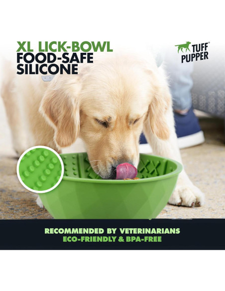 Tazón Lamer Perros Tuff Pupper XL Silicona 21cm 4 Texturas