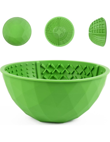 Tazón Lamer Perros Tuff Pupper XL Silicona 21cm 4 Texturas