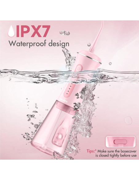 Flosser de Agua Sejoy C12 Inalámbrico 350ML 5 Modos Rosa