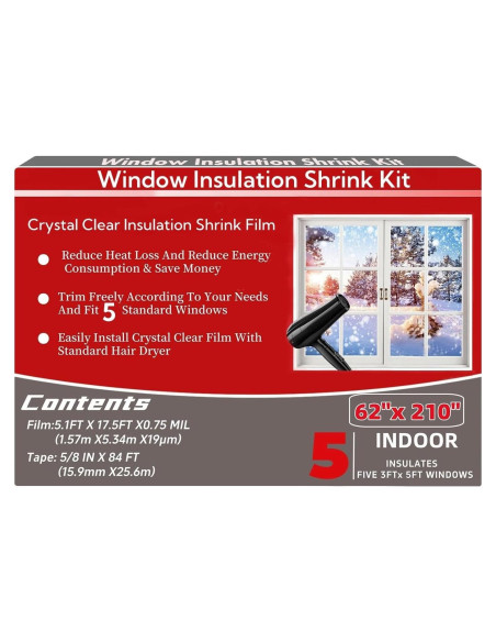 Kit Aislamiento Ventanas StarJungle 5W 62x210 pulgadas