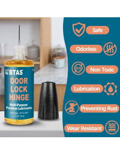 Aceite Lubricante para Bisagras BTAS 28.35 ml Aplicador Preciso 2