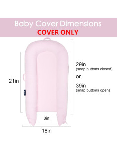 Cubierta de Nido de Bebé MEXXI para Dockatot Deluxe+ Rosa 2