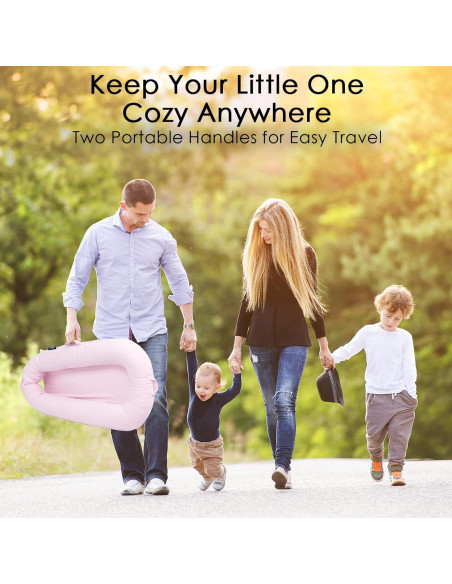 Cubierta de Nido de Bebé MEXXI para Dockatot Deluxe+ Rosa