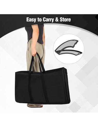 Mesa de Fuego Redonda Plegable REDCAMP 87.88 cm para Exteriores