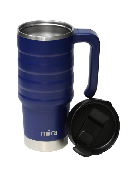 Taza de Viaje Aislada MIRA 24 oz Acero Inoxidable Marino