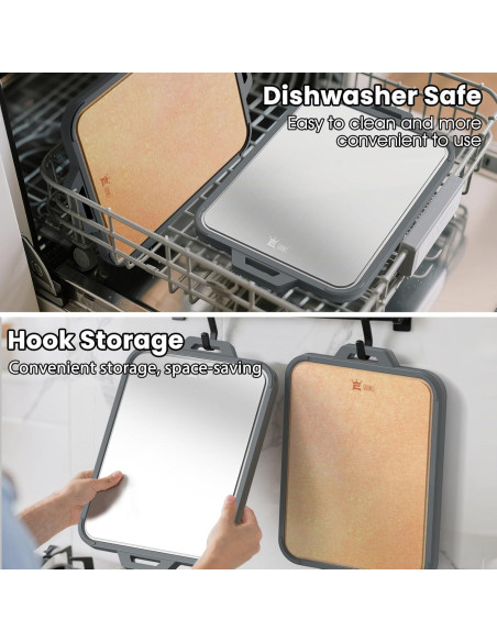 Tabla de Cortar Doble Cara Titanio GUANCI 40.64x27.94 cm