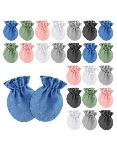 Mitones para Bebés Prematuros Vabean - 24 Pares Algodón Sin Rasguños