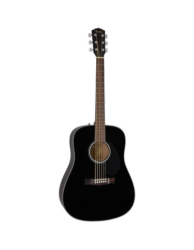 Guitarra Acústica Dreadnought Fender CD-60S Negra con Accesorios
