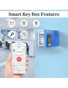 Caja de Llaves Inteligente WeHere 16 Claves Montada en Pared 2