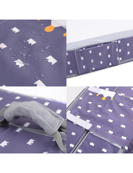 Cama de viaje plegable para niños Mooedcoe - Corona 137x50 cm