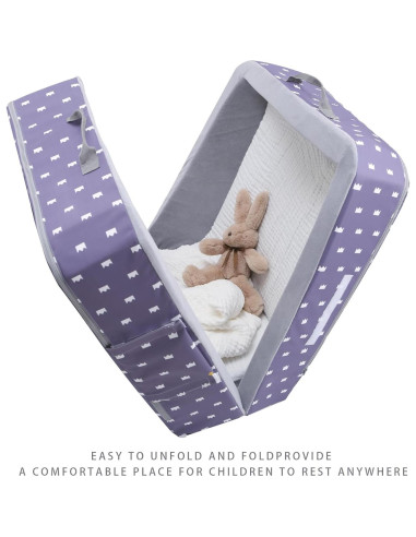 Cama de viaje plegable para niños Mooedcoe - Corona 137x50 cm