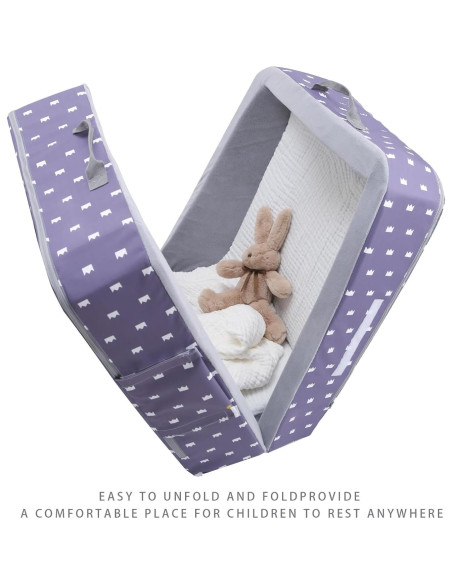 Cama de viaje plegable para niños Mooedcoe - Corona 137x50 cm