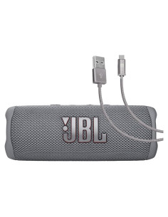 Altavoz Bluetooth JBL Flip 6 Gris + Cable USB Tipo-C 1.83m