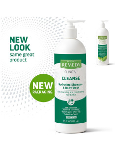 Champú y Gel de Baño Medline Remedy 473 ml, Sin Enjuague, Vainilla 2