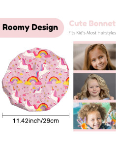 Gorras de Satén para Niños BHAHB - 2 Piezas Ajustables 2