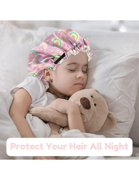 Gorras de Satén para Niños BHAHB - 2 Piezas Ajustables