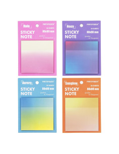 Notas Adhesivas Transparentes PARTSPOWER 8x8 cm Gradiente 50 Hojas
