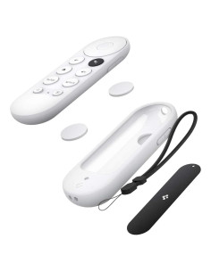 Funda de Silicona Spigen para Chromecast con Control Remoto - Blanca