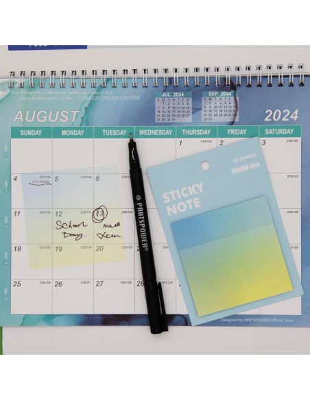 Notas Adhesivas Transparentes PARTSPOWER 8x8 cm Gradiente 50 Hojas