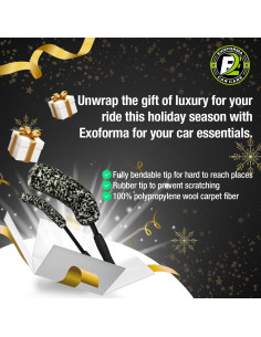 Juego de Cepillos Flexibles ExoForma para Limpiar Llantas - 2 Piezas 2