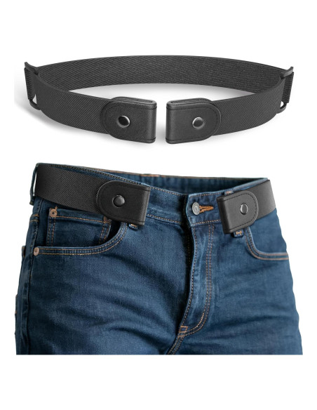 Cinturón Elástico Sin Hebilla para Hombres 61-86 cm