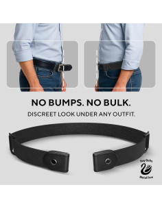 Cinturón Elástico Sin Hebilla para Hombres 61-86 cm 2