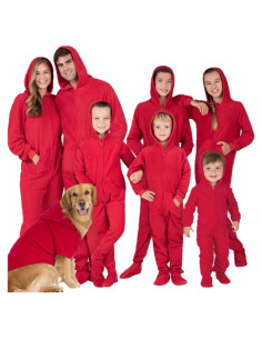 Pijamas con pies unisex Pijamas con pies FL-208-AH Rojo Chile