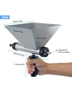 Bomba de Grout Eléctrica XINHNMUU, Pistola de Calafateo 1.54 kg 2