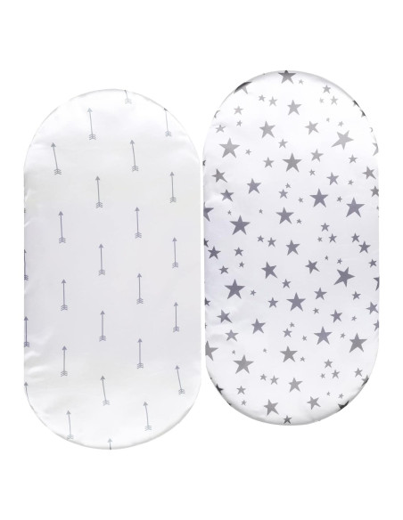 Juego de Sábanas para Cuna 2 Piezas Tcmyyund Satinado 43x81 cm