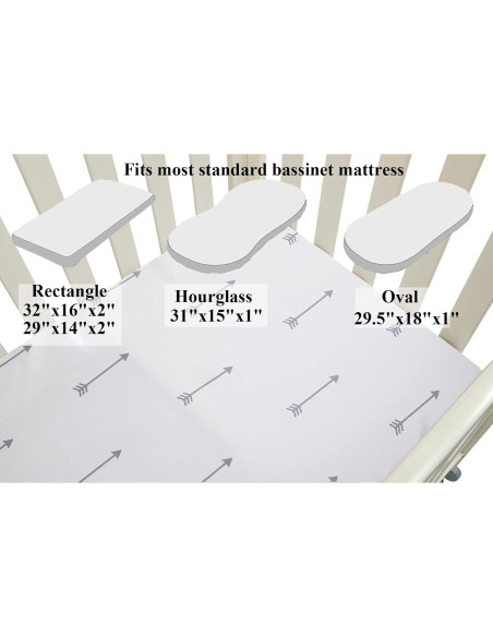 Juego de Sábanas para Cuna 2 Piezas Tcmyyund Satinado 43x81 cm