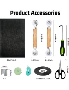 Kit de Reparación de Pantalla de Ventana Ghguole 1.30kg Negro 2