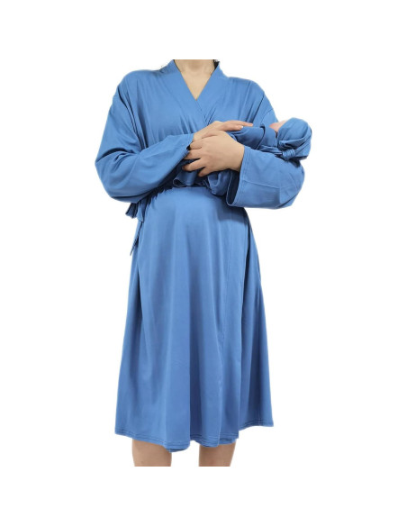 Bata de Maternidad QTECLOR con Manta y Diadema para Mujeres