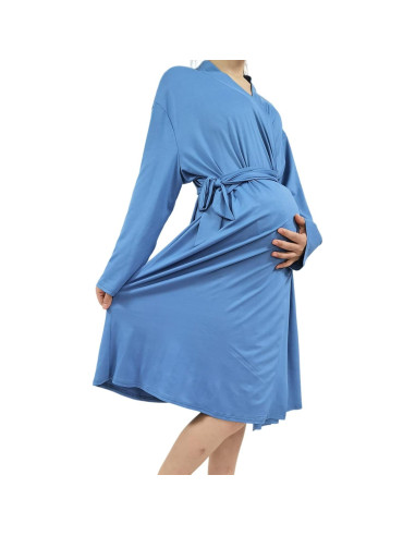 Bata de Maternidad QTECLOR con Manta y Diadema para Mujeres