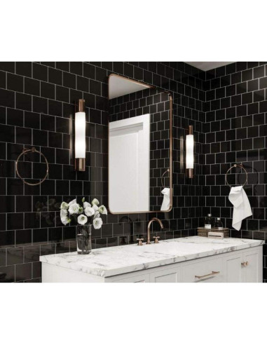 Azulejo Cerámico Brillante Tenedos 10.8x10.8 cm Negro - Caja 10 Pzas