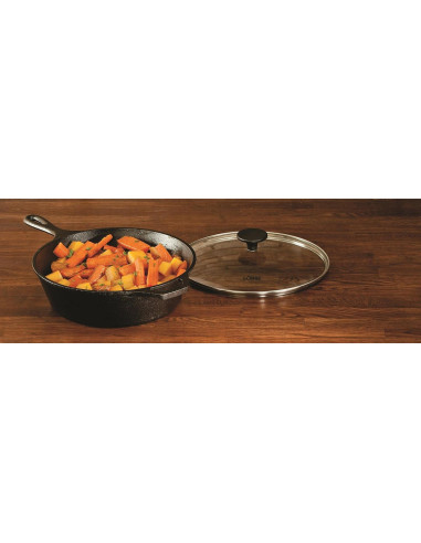 Tapa de vidrio templado Lodge GC10, 26 cm, apta lavavajillas