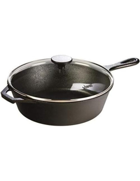 Tapa de vidrio templado Lodge GC10, 26 cm, apta lavavajillas