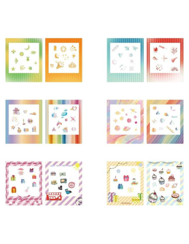 NONS Stickers de Bordes para Fotos Fujifilm Instax Square - 36 Pcs