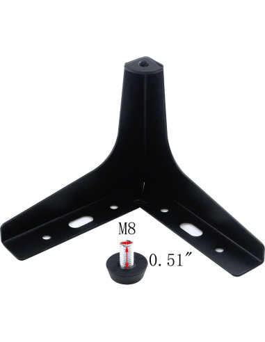 Patas Ajustables de Muebles Antrader 11.5 cm Metal Negro Mate