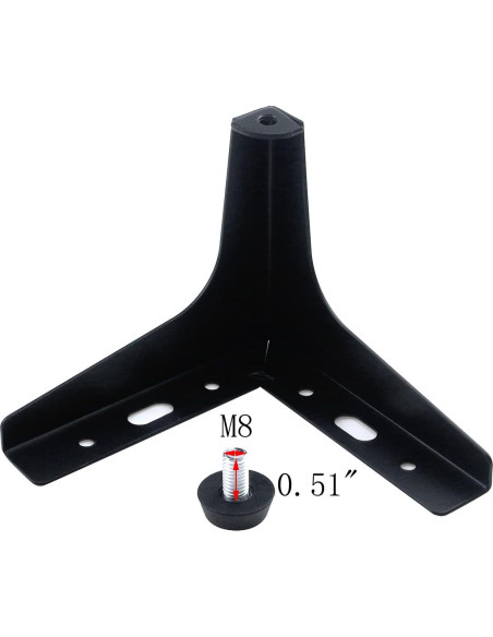 Patas Ajustables de Muebles Antrader 11.5 cm Metal Negro Mate