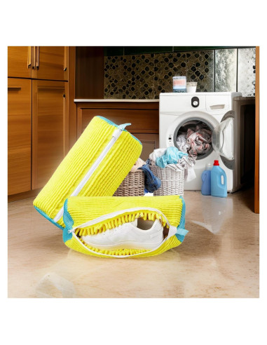 Bolsa de Lavado de Zapatos Genérico Amarillo 39x19 cm