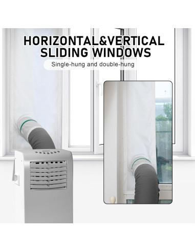 Kit de Ventilación para Ventana Sliner - Aislante para Manguera 149.86x53.34cm