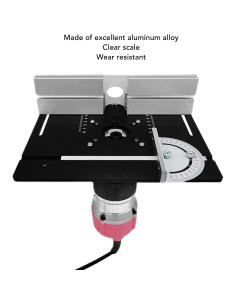 Placa de Inserción para Mesa de Router Jectse 1.10 kg Negra 2