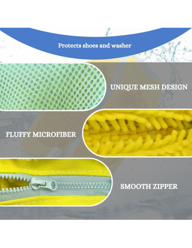 Bolsa de Lavado de Zapatos Genérico Amarillo 39x19 cm