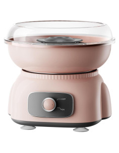 Máquina de Algodón de Azúcar Rosa Y500 - Compacta y Fácil de Limpiar
