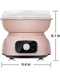 Máquina de Algodón de Azúcar Rosa Y500 - Compacta y Fácil de Limpiar 2