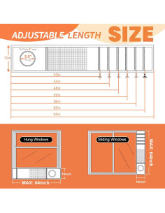 Kit de Ventilación para Ventana AC GCGOODS GC-EC 162.56 cm 2